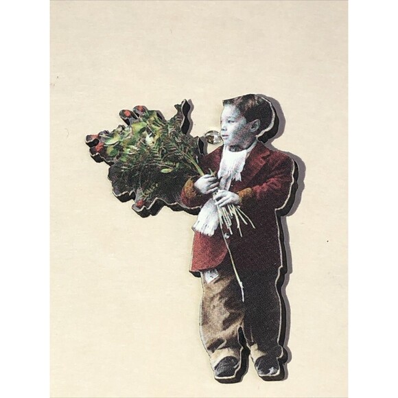 Kim Anderson pin/ Brooch Lot Boy Holding Bouquet of Roses / Boy & Girl Kissing - Picture 3 of 9